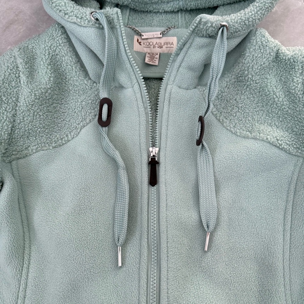 Women's Koolaburra by UGG Hooded Sherpa Fleece Zipper Jacket Size Medium - Picture 5 of 16